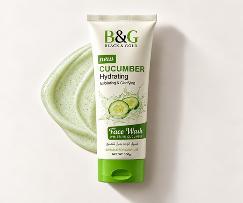 B&G Black & Gold Cucumber Hydrating Face Wash 100g product image