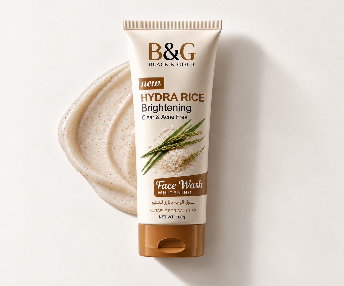 B&G Black & Gold Hydra Rice Brightening Face Wash 100g product image