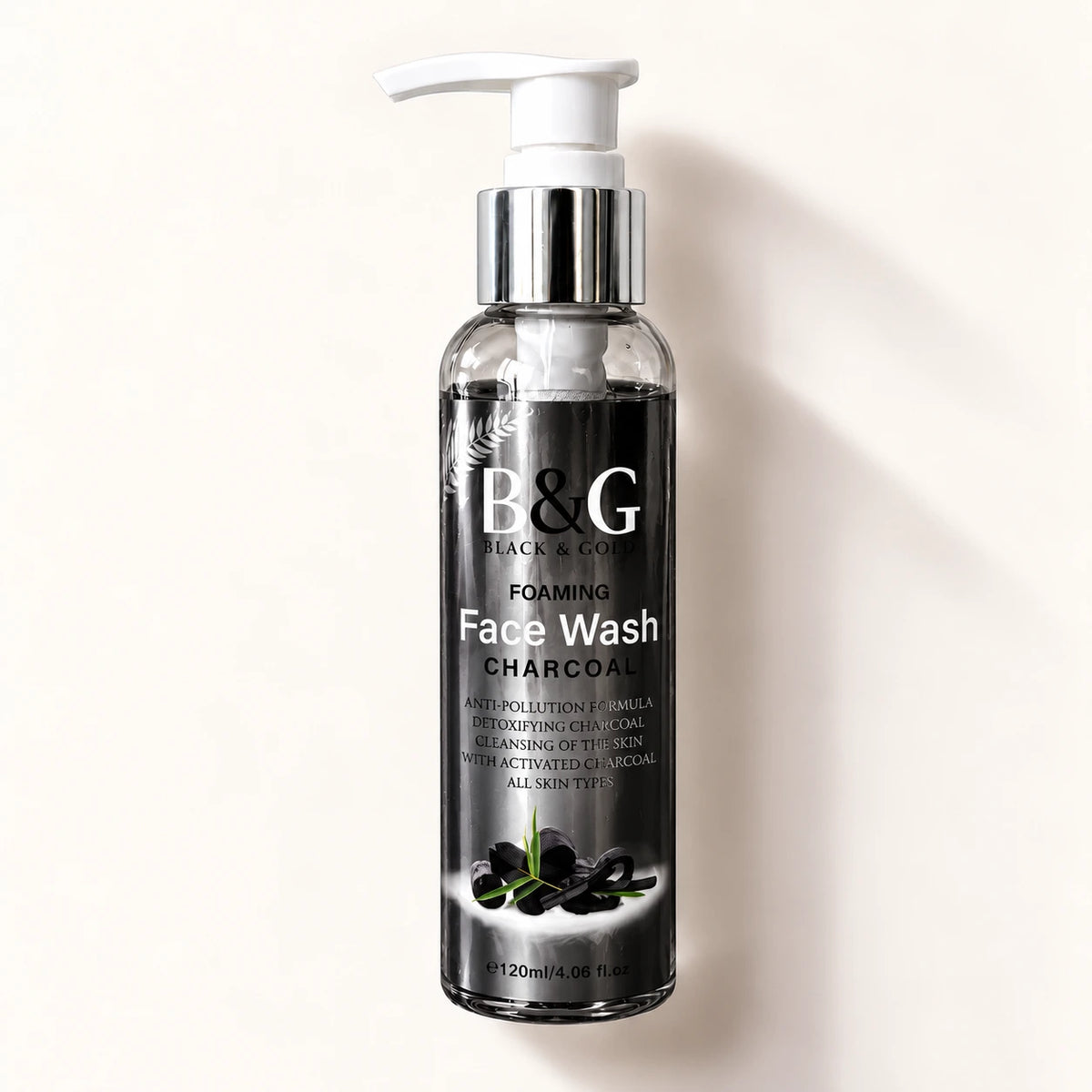B&G Black & Gold Activated Charcoal Face Wash