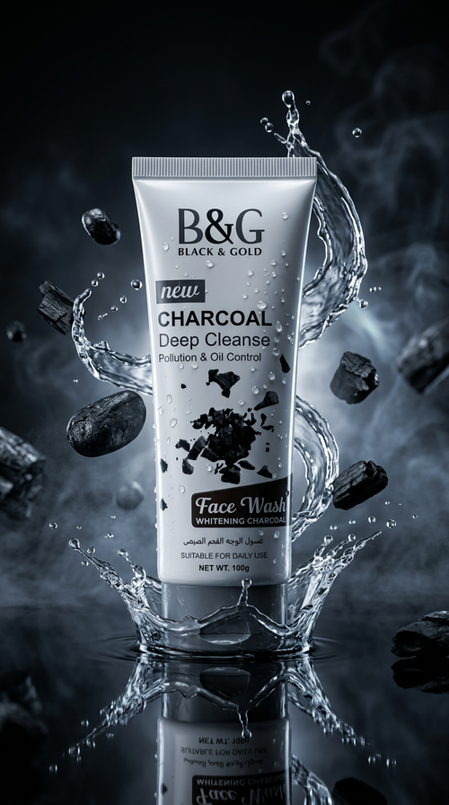 B&G Charcoal Deep Cleanse Face Wash tube