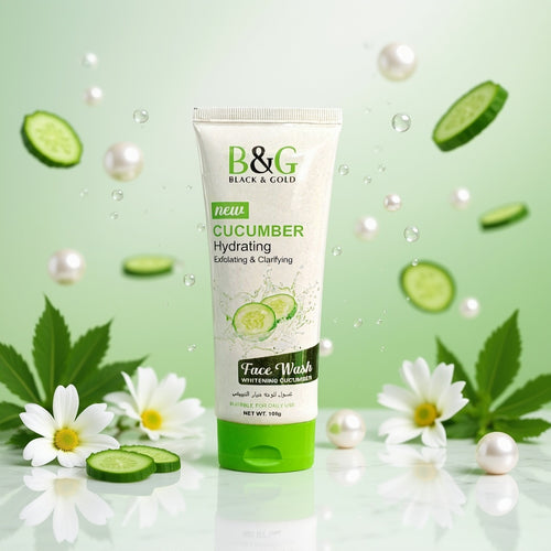 B&G Cucumber Face Wash tube for oily and sensitive skin