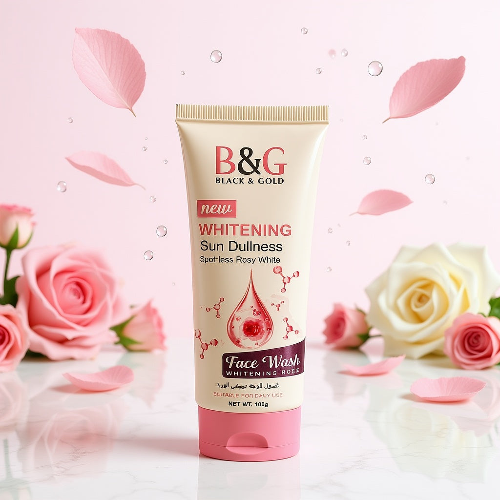 B&G Rose Face Wash cleanser tube with rose extract